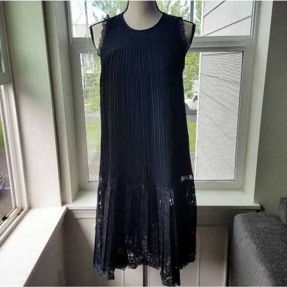 anthropologie black lace dress Byron Lars Anthropologie Size 0 Beguile Carissima Dress Navy / 0 main image 1